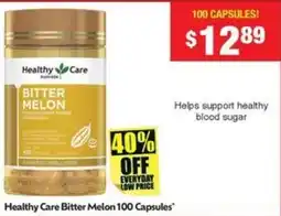 Chemist Warehouse Healthy Care Bitter Melon offer