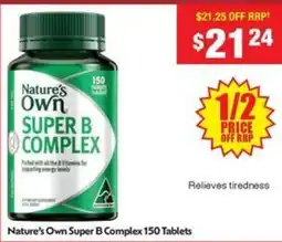 Chemist Warehouse Nature's Own Super B Complex offer