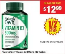 Chemist Warehouse Nature's Own Vitamin B3 offer