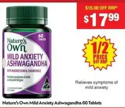 Chemist Warehouse Nature's Own Mild Anxiety Ashwagandha offer