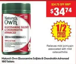 Chemist Warehouse Nature's Own Glucosamine Sulfate & Chondroitin Advanced offer