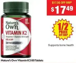 Chemist Warehouse Nature's Own Vitamin K2 offer