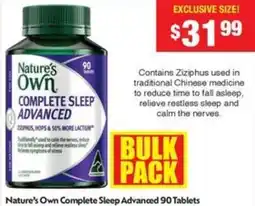 Chemist Warehouse Nature's Own Complete Sleep Advanced offer