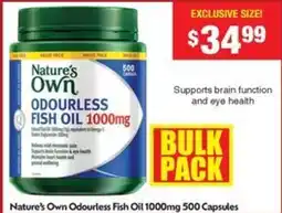 Chemist Warehouse Nature's Own Odourless Fish Oil offer