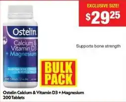 Chemist Warehouse Ostelin Calcium & Vitamin D3 + Magnesium offer