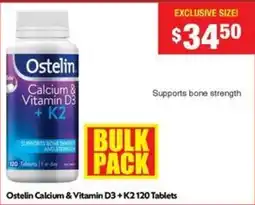 Chemist Warehouse Ostelin Calcium & Vitamin D3 +K2 offer