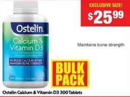 Chemist Warehouse Ostelin Calcium & Vitamin D3 offer