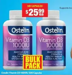 Chemist Warehouse Ostelin Vitamin D31000IU offer