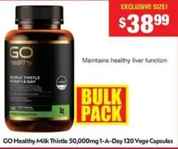 Chemist Warehouse GO Healthy Milk Thistle 50,000mg 1-A-Day offer