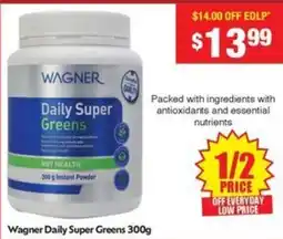Chemist Warehouse Wagner Daily Super Greens offer