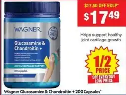 Chemist Warehouse Wagner Glucosamine & Chondroitin+ offer