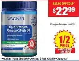 Chemist Warehouse Wagner Triple Strength Omega-3 Fish Oil offer