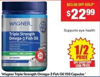 Chemist Warehouse Wagner Triple Strength Omega-3 Fish Oil offer