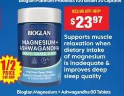 Chemist Warehouse Bioglan magnesium + ashwagandha offer