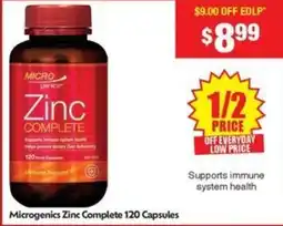 Chemist Warehouse Microgenics zinc complete offer
