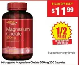 Chemist Warehouse Microgenics magnesium chelate offer