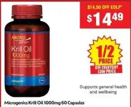 Chemist Warehouse Microgenics Krill Oil offer