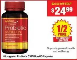 Chemist Warehouse Microgenics probiotic 55 billion offer