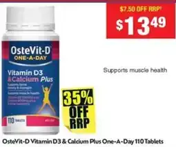 Chemist Warehouse Ostevit-d vitamin d3 & calcium plus one-a-day offer
