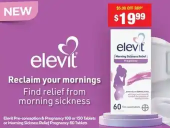 Chemist Warehouse Elevit morning sickness relief pregnancy offer