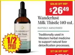 Chemist Warehouse Wanderlust milk thistle offer