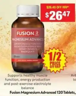 Chemist Warehouse Fusion Magnesium Advanced offer