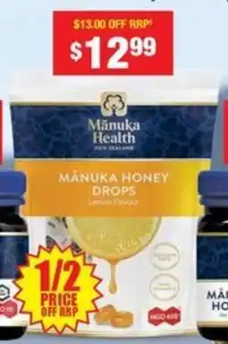 Chemist Warehouse Manuka Honey Drops Lemon Flavour offer