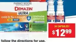 Chemist Warehouse Demazin cold & flu + cough + immune defence offer