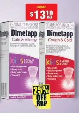 Chemist Warehouse Dimetapp cold & flu range offer