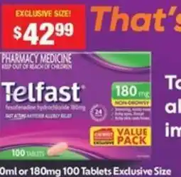 Chemist Warehouse Telfast kids offer