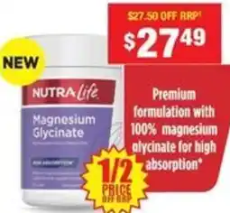 Chemist Warehouse Nutra-life magnesium glycinate offer