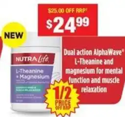 Chemist Warehouse Nutra life l-theanine + magnesium offer