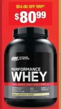 Chemist Warehouse Performance whey offer