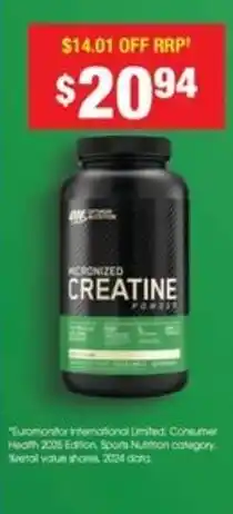 Chemist Warehouse CREATINE offer