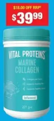 Chemist Warehouse Vital proteins marine collagen offer