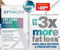 Chemist Warehouse Fbx optimizer fat loss forte offer