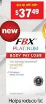 Chemist Warehouse Fbx platinum body fat loss offer