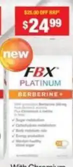 Chemist Warehouse FBX Platinum Berberine+ offer