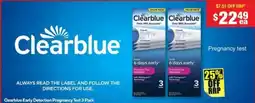 Chemist Warehouse Clearblue Early Detection Pregnancy Test offer