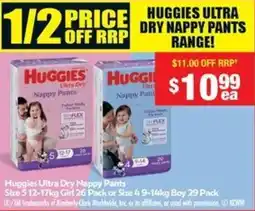 Chemist Warehouse Huggies Ultra Dry Nappy Pants offer