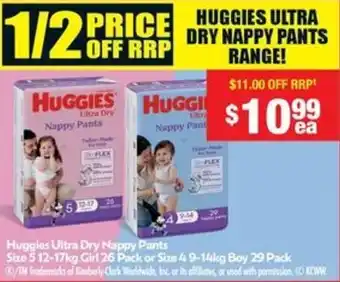 Chemist Warehouse Huggies Ultra Dry Nappy Pants offer