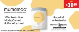Chemist Warehouse Mumamoo Stage 3 Premium Toddler Milk 1-3 Years offer