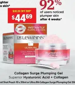 Chemist Warehouse Ultra R4 Collagen Surge Plumping Gel offer