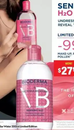 Chemist Warehouse Bioderma & Victoria Beckham Micellar Water Limited Edition offer