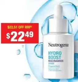 Chemist Warehouse Neutrogena Hydro Boost Niacinamide Serum offer