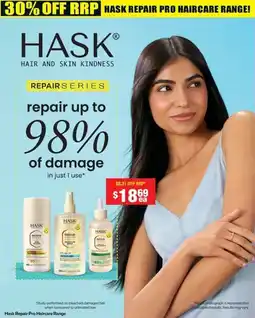 Chemist Warehouse Hask Repair Pro Haircare Range offer