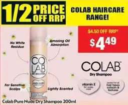 Chemist Warehouse Colab Pure Nude Dry Shampoo offer