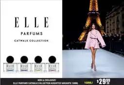 Chemist Warehouse Elle parfums catwalk collection offer