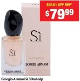 Chemist Warehouse Giorgio Armani Si offer