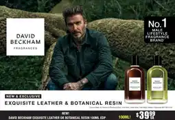 Chemist Warehouse David beckham exquisite leather or botanical resin offer
